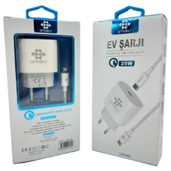 25W PD QC3 TYPE-C To İphone Şarj Aleti Arbaks ARB-009