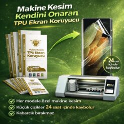 Makine Kesim Uyumlu Kendini Onaran TPU Ekran Filmi – HD Şeffaf