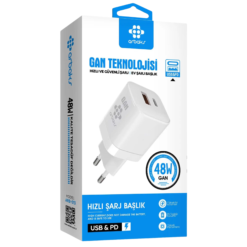 48W GAN TEKNOLOJİ ŞARJ BAŞLIK ARB-013