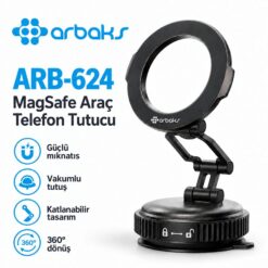 ARB624 VANTUZLU MAGSAFE ARAÇ TELEFON TUTUCU